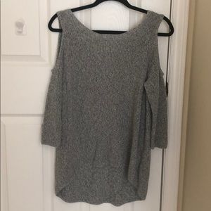 Express Cold Shoulder High-low Sweater